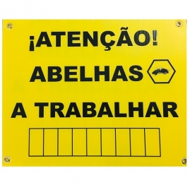 Cartel Atençao Abelhas