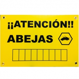 Cartel Atención Abejas