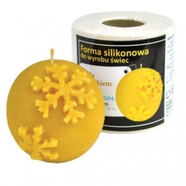 Molde Bola con Copo de Nieve